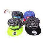 Black / Red Snapback Baseball Caps For Hip Hop , Baseball Caps Hats thumbnail-1