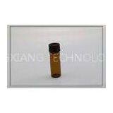 Heat Resistant PTFE Septa Sample Glass Vials 15mm , Amber Color thumbnail-1