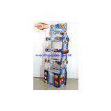 Advertising POS Corrugated Cardboard Display Rack / Cartoon 4 Layers Display Stand