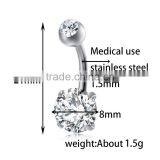 Big Fashion Crystal Magnetic Navel Button Belly Ring Display thumbnail-2