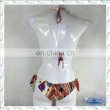 MissAdola Halter Swim Garment Illusion Bikini Brazilian Two Pieces Digital Print Bathing Suit Woman Swimwear (REF-05) thumbnail-2