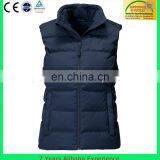 pomotional down jacket with sleeveless, costomized vest(7 Years Alibaba Experience)