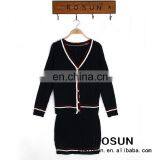 Europe style ladies cardigan sweater & tight skirt wholesale women top suit