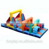 HI Funny Game 0.55mm PVC Cheap Inflatable Obstacle Course,adult Inflatable Obstacle Course Toys,kids Inflatable Obstacle Course