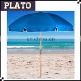 Wooden blue patio umbrella/outdoor beach umbrella
