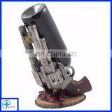 Fancy Custom Decorative Polyresin Gun Shape Wine Rack