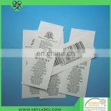 Garment Nylon Wash Care Label Dry Cleaning Labels
