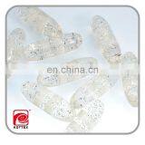 2 Holes Transparent Color Resin Garment Toggle Could With The Leather thumbnail-3