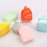 Custom Logo Printed Mini Backpack Coin Wallet Silicone Small Backpack Purse thumbnail-6