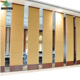 Soundproof Acoustic Dividing Wall Traning Center School Hall Hanging Style Melamine Board Operate Partition Walls Folding Foldable Hotel Walls Room Partition thumbnail-4