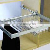Wardrobe Accessories Multifunction Adjustable Trousers Rack+basket
