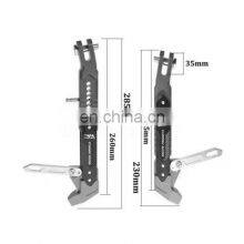 XT Motorcycle Universal Aluminum Alloy Adjustable Kickstand Foot Side Stand Parking Bracket thumbnail-3