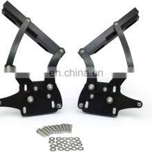 1967- - 1969 Fd MST Aluminum Hood Hinge Left & Right Car Engine Cover Bonnet Hood Hinge Black thumbnail-1