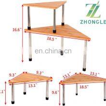 Kitchen Spices Pantry Cabinet Storage Separable 2-Tier Corner Shelves Counter Shelving for Bathroom Cosmetic Organizer thumbnail-4