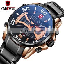 KADEMAN K6171 chinese men watches double display led alarm luminous chrono water resistant sports digital military watches