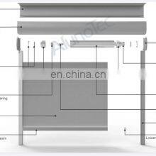 Custom Durable Waterproof Fireproof Windproof Outdoor Exterior External Sunscreen Fabric Zip Track Roller Blinds thumbnail-2