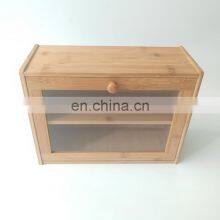 Customization Kitchen Multifunction Natural Bamboo Fiber Bread Storage Box Pantry Organizer Home Storage & Organization thumbnail-5