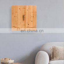 Nordic Modern Minimalist Cheapest Eco Friendly Home Bedroom Decoration Square Shaped Bamboo Tide Wall Clock For Kitchen Sale thumbnail-1