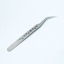 High Precision 9-hole Tweezers Stainless Steel Elbow Tip With Heat Dissipation Hole Mobile Phone Maintenance Tool Tin Planting 9-hole Tweezers thumbnail-5