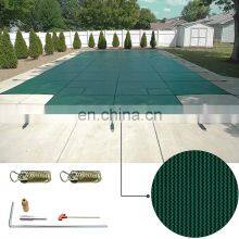 Custom Inground Rectangle Shape Stand up Heavy Duty pp Net Mesh Fabric Winter Swimming Pool Safety Cover thumbnail-5