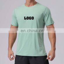 In Stock Good Quality Ice Silk Breathable Quick Dry Shorts Sleeve Gym Shirt Men Workout Sports Athletic Exercise Wear Clothing thumbnail-1