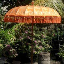Solid Wood Furniture Parasol Terrace Swimming Pool Outdoor Garden Beach Umbrella With Tassel Bali thumbnail-5