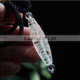 New Products For Christmas Clear Natural Quartz Crystal Tibet 12 Eyes Dzi Bead Amulet Pendant