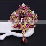 Elegant Handmade Crystal Silver Plated Artificial Brooch Flower Diy Brooch Bouquet thumbnail-3