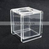 Custom Printed Acrylic Lucite Bathroom Accessory Tissue Box Hinged Top 6.75" Tall x 5.5" Wide or Customized thumbnail-2
