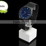 Eco Solar Watches Men's Slim Solar Sapphire Crystal Blue Dial Mesh Strap Watch thumbnail-1