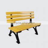 Contemporary Modern Wooden Outdoor Furniture Garden Patio Park Long Bench Chair With Cast Wrought Iron Legs Ends Quality Choice thumbnail-4