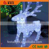 2014 -2015 very popular 3D 50cm standing Acrylic outdoor christmas reindeer lights