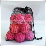 Practical nylon mesh bag with drawstring