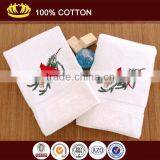 100% Cotton Christmas Cardinal Winter Embroidery Hand Towel