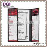 Leather 2 Views Pocket Menu Cover, Cheap Fob Price Include Pocket Menu Cover thumbnail-5