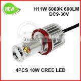 2x H11 H9 H8 LED Fog Head Fog Light Led Daytime Light Lamp Bulb Xenon White US