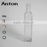 Wholesale 500ml square olive oil glass bottle with lids Screw Cap Sealing
