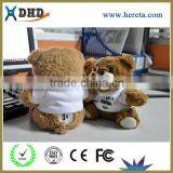 2016 portable toy bear power bank for gift