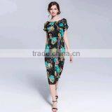 Silk New 2016 Autumn Summer Women Dress Short Sleeve Casual Dresses thumbnail-4
