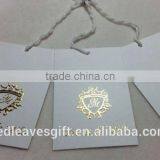 White Card Hot Stamps Logo Garment Tags and Labels Hang Tags for Clothing thumbnail-3