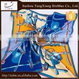 Gometry Dsign for 100% Silk Square Scarf thumbnail-1