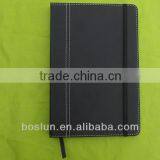 high quality leather business notebook,multi-purpose handbook 11.25