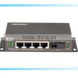 4 10/100M PoE Ports + 1 100M Fiber/RJ-45 Uplink Fast Ethernet PoE Switch DC48V thumbnail-1