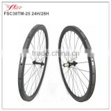 25mm wide carbon tubular wheels 24H/28H basalt braing surface, 700C high proforma road bicycle wheels, super light 1285g