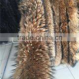 Fluffy Raccoon Fur Hood Trim thumbnail-5