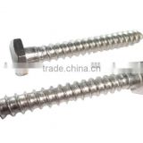 Hex head stainless steel wood screw