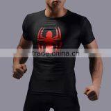 Wholesale OEM Service Male Superheroes Spiderman Compression Tshirt Base Layer Fitness Shirt Custome Sportswear for Men thumbnail-5