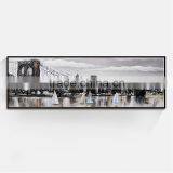 Shu1825 Abstract sailing boat canvas oil painting for bedroom