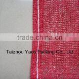 Red PP Leno Mesh Bag Plastic Plain Onions Bag Label Bag Logo Bag thumbnail-2