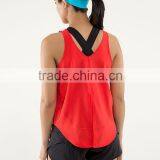 Wholesale 95% Cotton 5% Spandex Red Sexy Ladies Tanktop thumbnail-2